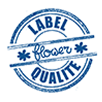 logo label flower qualite